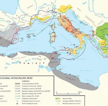 Wojny punickie – nazwa ogólna dla konfliktów zbrojnych między Republiką rzymską a Kartaginą