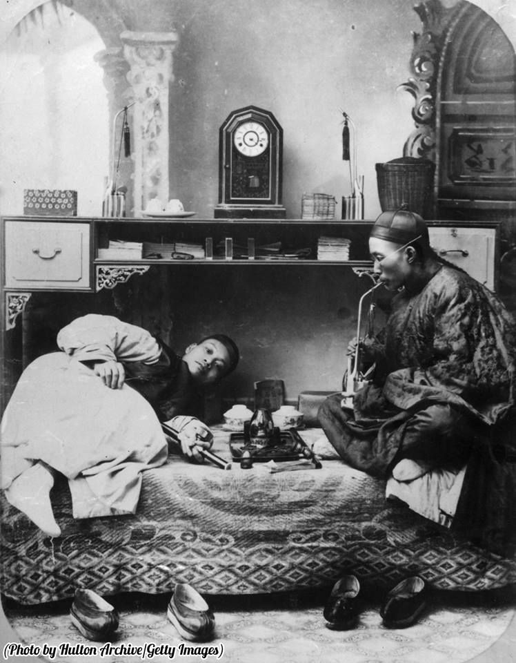 Palacze opium, Chiny, 1865