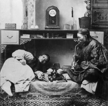 Palacze opium, Chiny, 1865