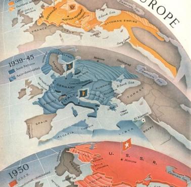 Trzy etapy wojennej Europy, od 1914 do 1950 roku