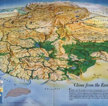 Topografia Chin widziana od wschodu