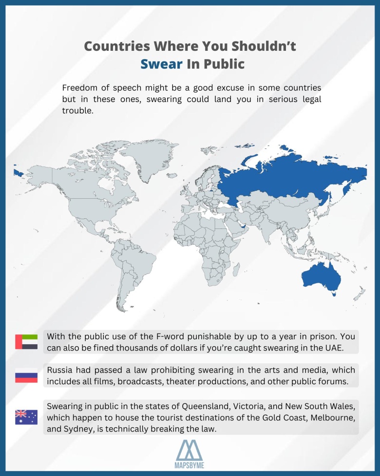 Kraje, w których nie powinno się przeklinać w miejscach publicznych