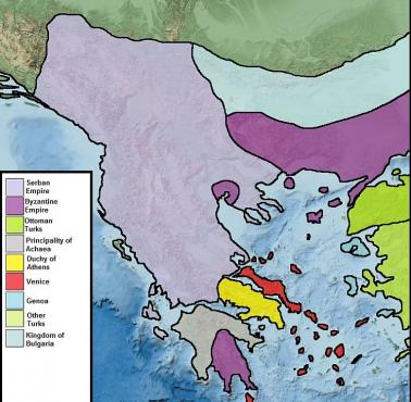 Bałkany w 1355 roku