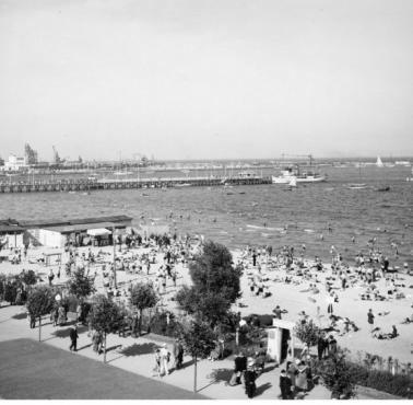 Plaża w Gdyni, 1930-39