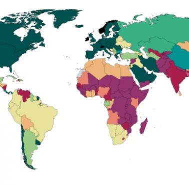 PKB na mieszkańca w porównaniu do 10 najludniejszych krajów świata