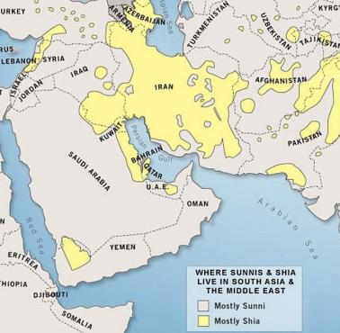 Szyici i sunnici na Bliskim Wschodzie i Azji