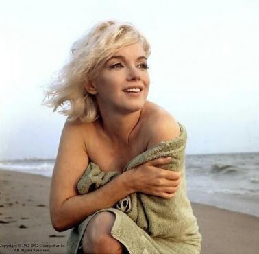 Marilyn Monroe na plaży Santa Monica, 1962