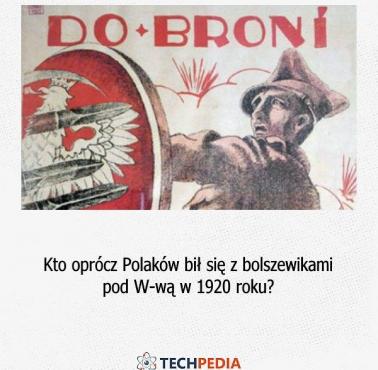 Kto oprócz Polaków bił się z bolszewikami pod W-wą w 1920 roku?