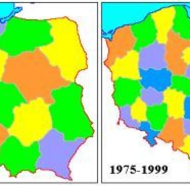 Podział administracyjny Polski na województwa, od 1945 do 1999 roku