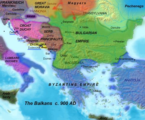 Bałkany w 900 roku