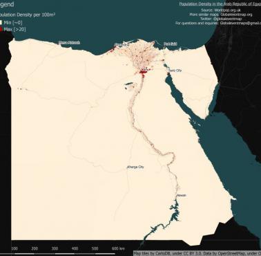 Gęstość zaludnienia Egiptu