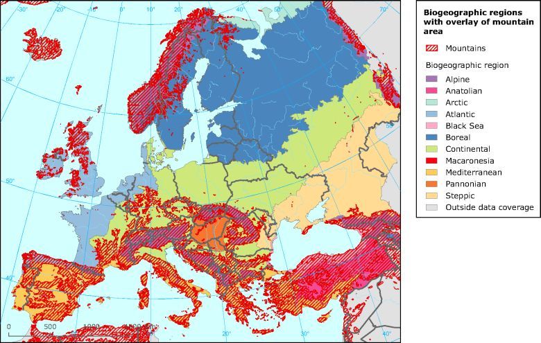 Regiony biogeograficzne Europy