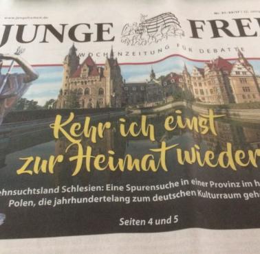A w "Junge Freiheit" Niemcy tęsknią za utraconym Śląskiem. "Czy wrócę kiedyś do ojczyzny"....