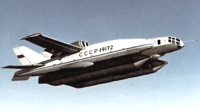 Latająca amfibia pionowego startu Bartini Beriev VVA-14 z czasów ZSRR