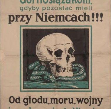 Plakat propagandowy z okresu powstań śląskich