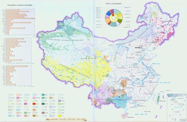Etniczna mapa Chin