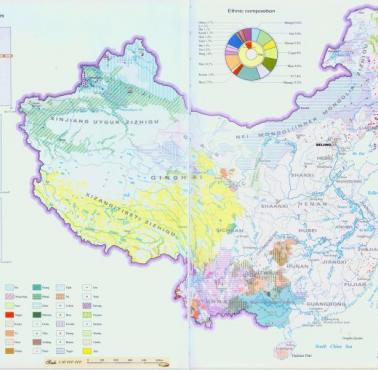 Etniczna mapa Chin