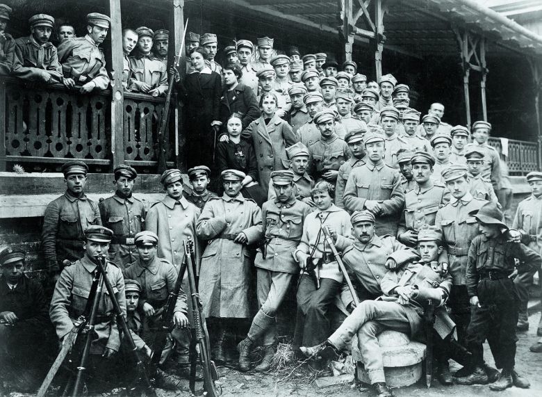 Oddziały Piłsudskiego na krakowskich Oleandrach tuż przed opuszczeniem Galicji i wkroczeniem do Kongresówki, 1914