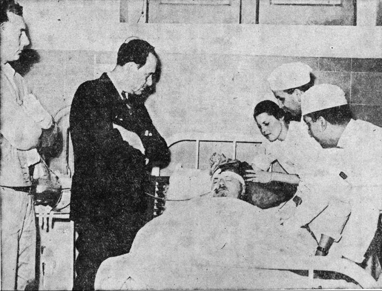 Ostatnie chwile komunistycznego zbrodniarza Lwa Trockiego zakatowanego przez rosyjskiego agenta w Meksyku, 1940