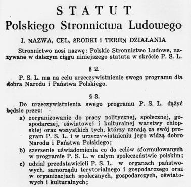 22 VIII 1945 Stronnictwo Ludowe przemianowano na PSL - w celu odróżnienia od "lubelskiego" SL, współpracującego z komunistami