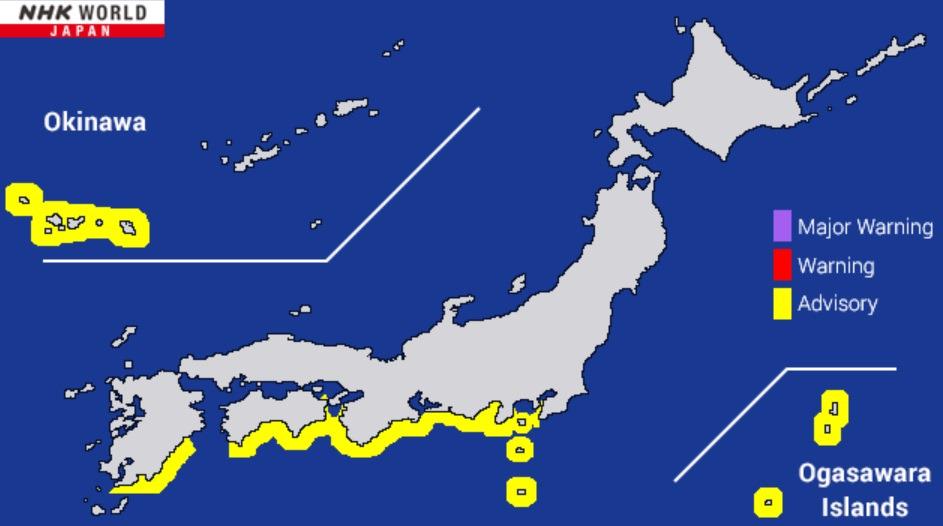 Japoński nadawca publiczny NHK nadal uwzględnia części Wysp Kurylskich (pod rosyjską administracją) na swojej mapie Japonii