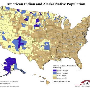 Populacja Indian w USA, 2010
