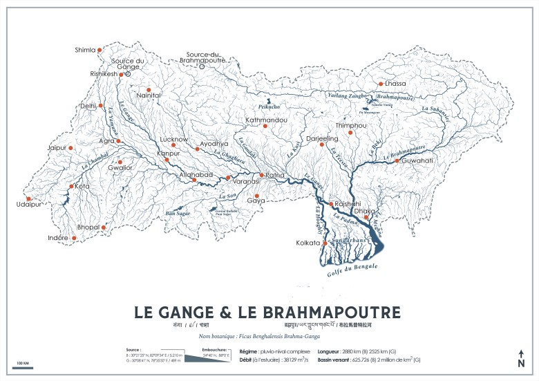 Dorzecze Gangi i Brahmaputry. Najbardziej zaludnione dorzecze na Ziemi, w którym mieszka 630 milionów ludzi