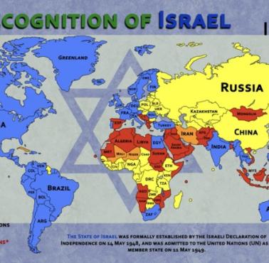 Kraje, które uznawały Izrael w 1981 roku