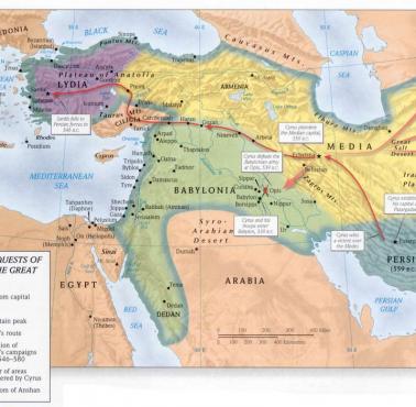 Imperium Cyrusa II Wielkiego - króla Persji z dynastii Achemenidów, 559 - 530 r. p.n.e.