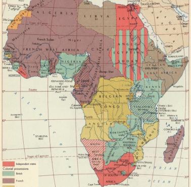 Afryka na rok przed rozpoczęciem II wojny światowej