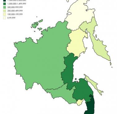 Populacja Rosjan na Dalekim Wschodzie