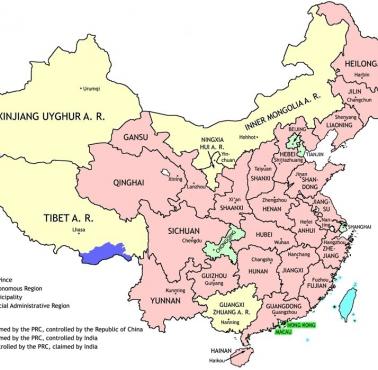 Podział Chin na prowincje