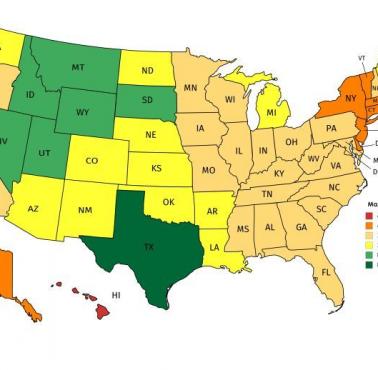 Ograniczenia prędkości w poszczególnych stanach USA