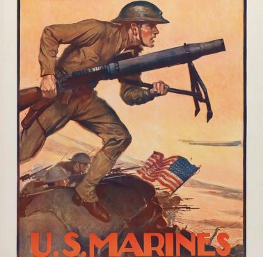 Plakat propagandowy marines z 1917 roku