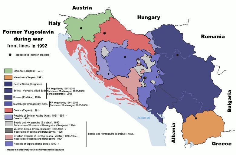 Kraj Powstały W Wyniku Rozpadu Jugosławii Rozpad Jugosławii, 1992 rok