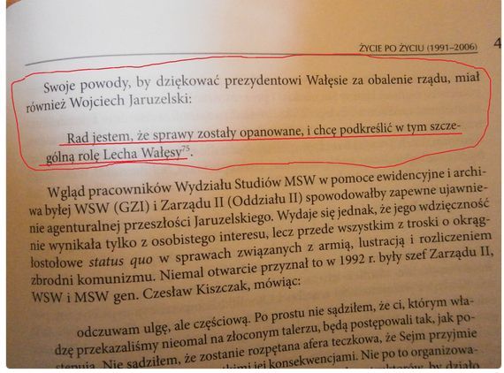 Gen. Jaruzelski (TW Wolski) dziękuje L.Wałęsie (TW Bolek) za obalenie rządu J.Olszewskiego