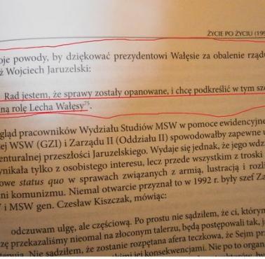 Gen. Jaruzelski (TW Wolski) dziękuje L.Wałęsie (TW Bolek) za obalenie rządu J.Olszewskiego