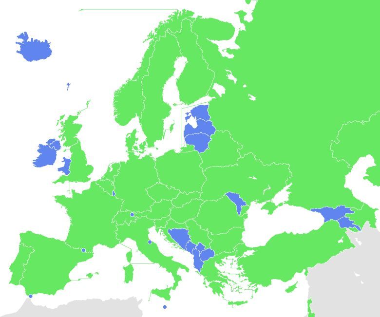 Kraje UEFA, których drużyny osiągnęły etap grupowy Ligi Mistrzów