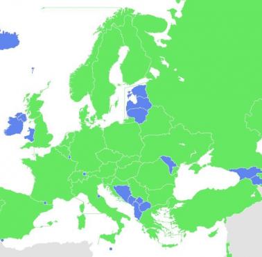 Kraje UEFA, których drużyny osiągnęły etap grupowy Ligi Mistrzów