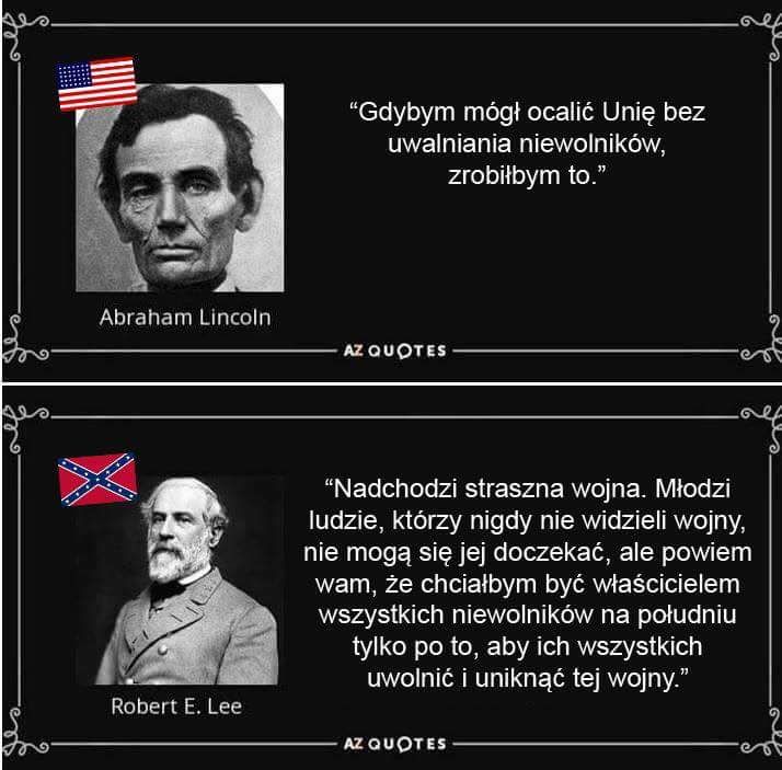 Wojna secesyjna - Lincoln, Lee