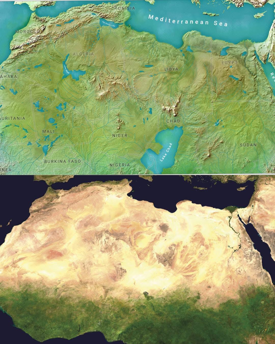 Pustynia Sahara 6000 lat temu