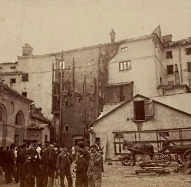 Teatr Wielki - Opera Narodowa po pożarze w 1883 r.