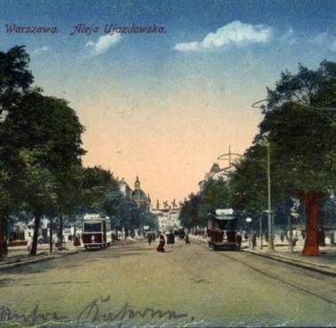 Warszawa, Aleja Ujazdowska, 1916