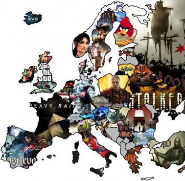 Najpopularniejsze gry wideo tworzone przez twórców gier w poszczególnych europejskich państwach