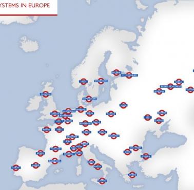 Miasta w Europie, w których jest metro