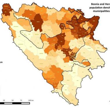 Liczba ludności w poszczególnych regionach Bośni i Hercegowiny, 2013