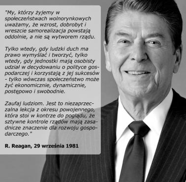 Ronald Reagan o źródłach wolności