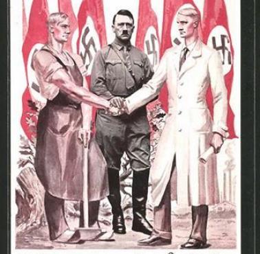 Pierwszomajowe plakaty w dniu święta ludzi pracy w III Rzeszy