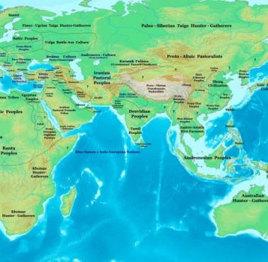 Eurazja z Afryką w 1300 roku p.n.e.