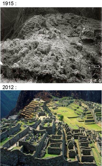 Machu Picchu w roku 1915 i 2012